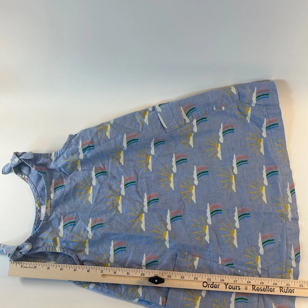 Hanna Andersson Rainbows Clouds and Sunshine Pillowcase Tie Tank Cotton Dress  5